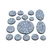 Cobblestone Instabases (Round) | Pre-Painted Scenic Bases