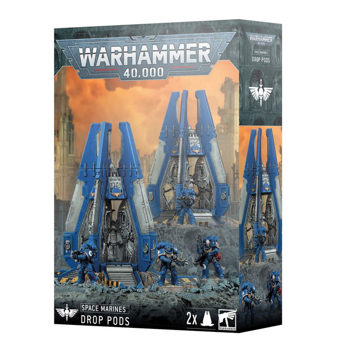 Warhammer 40K - Space Marines - Drop Pods (2025)
