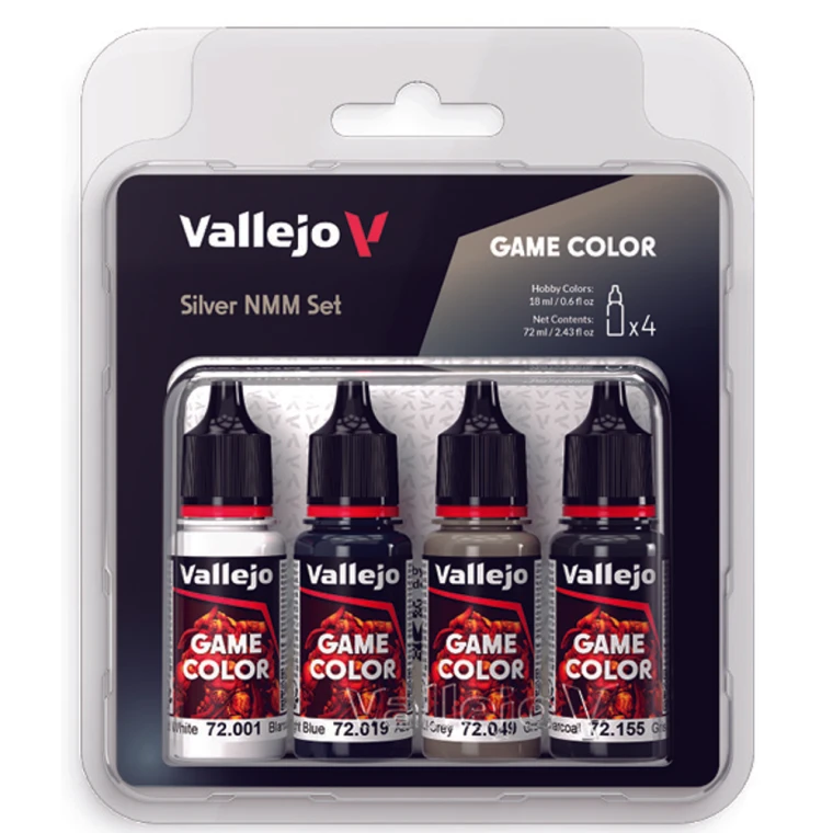 Vallejo Game Color Silver NMM Set (4 x 18ml)