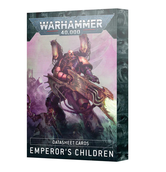 Warhammer 40k - Emperors Children - Datasheet cards