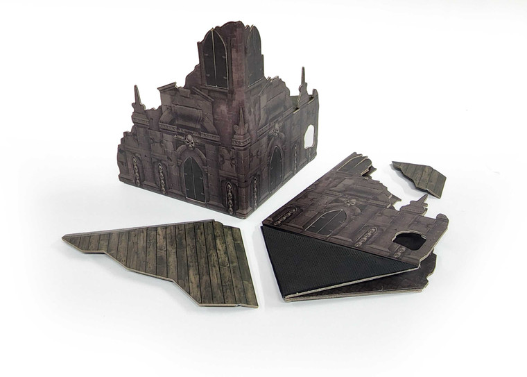 Large Gothic Ruins Building Expansion | Battle Ready Terrain