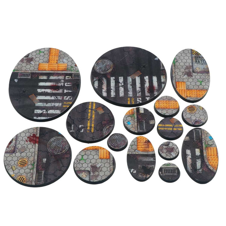 Pre-Painted Scenic Bases for Miniatures (Round) | Silent Streets Instabases