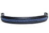 Browband Swarovski Sapphire in Black Leather