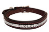 Dog Collar Large Aztec Clear Design