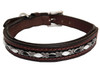 Dog Collar Medium Hampton Black Onyx/MOP Design