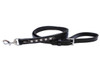 Dog Leash Straight Ice Black Clear Design