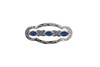 Stock Pin Hampton Sapphire Large Scallop Design