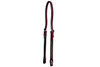 Western Headstall Standard Dark Oil Cable Amethyst Design