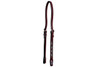 Western Headstall Custom Natural Diagonal 3 Red 3 Clear Design