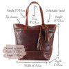 Harlow Leather Shoulder Bag, Brown