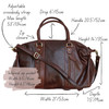 Destiny Leather Weekend Duffle Bag, Brown