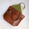 Harlow Leather Shoulder Bag, Tan