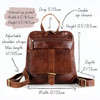 Bobbi Leather Backpack, Distressed Brown
