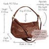 Winnie Brown Slouchy Leather  Shoulder Bag