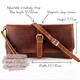 Robin Leather Shoulder Clutch Bag, Brown