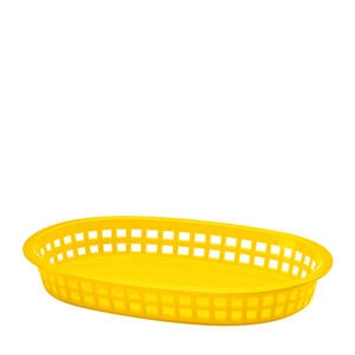 Chicago Platter Basket Oval Yellow 10 1/2" x 7" x 1 1/2"