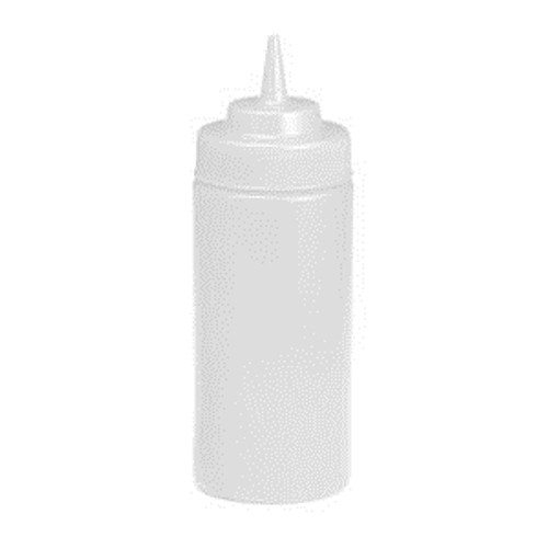 Squeeze Bottle Wide Mouth Natural 16 oz