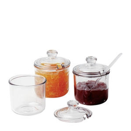 Jar Condiment W/Lid 8 Oz