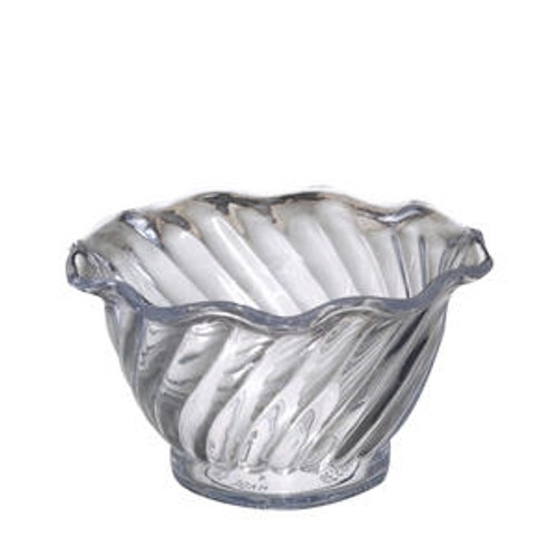 Swirl Dessert Bowl Clear 5 oz