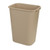 Wastebasket Beige 41 qt