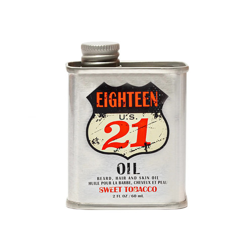 18.21 Oil - Beard, Hair & Skin 2oz Sweet Tobacco