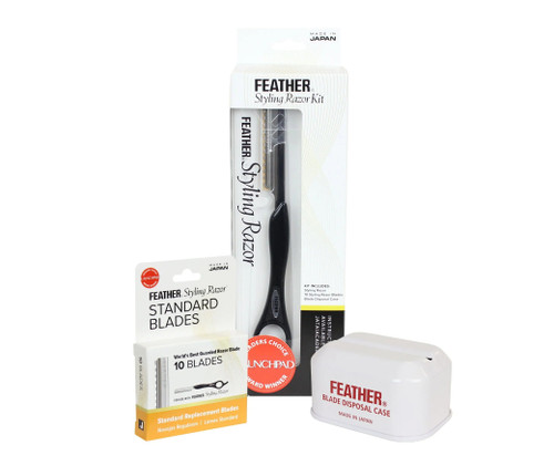 Feather Styling Black Razor Standard Kit