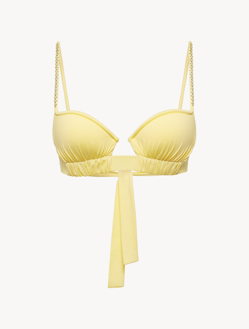 Yellow ruched bikini Outlet