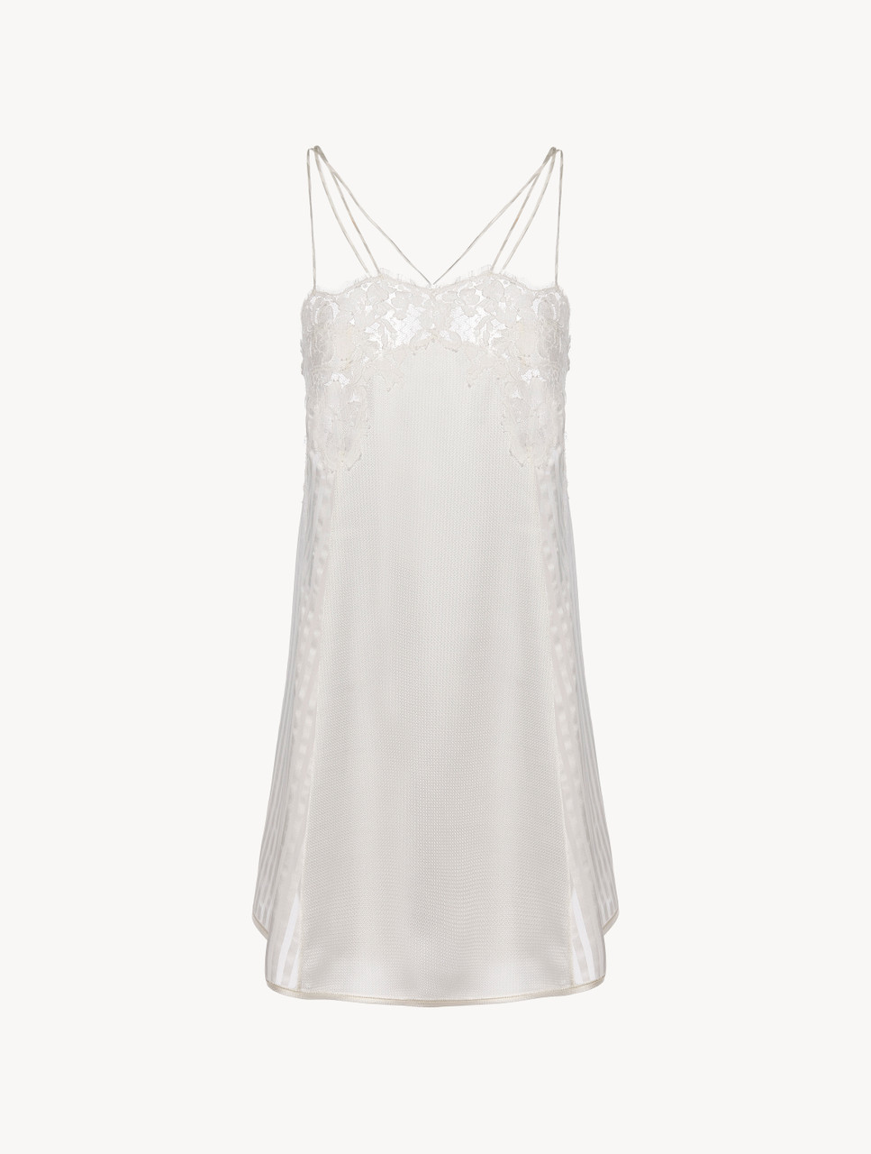White lace silk dress clearance