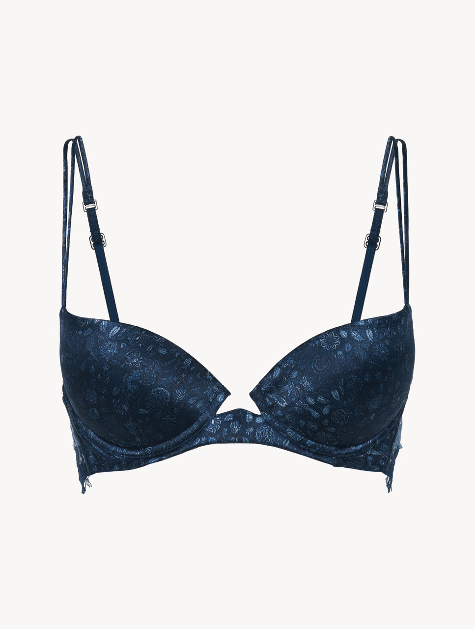 Blue silk bra clearance