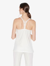Camisole in off-white modal with embroidered tulle_2