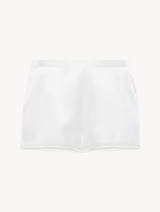 White French silk sleep shorts with frastaglio - La Perla - UK