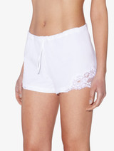 White cotton sleep shorts_1