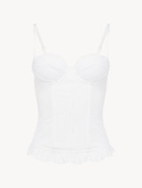 Long lace corset in White - ONLINE EXCLUSIVE_0