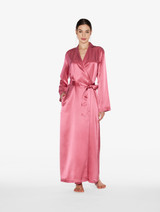 Silk long robe in wild orchid_1