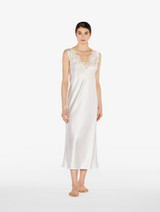 White silk satin long nightgown with frastaglio_1