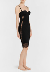 Black Padded Underwired Dress_3