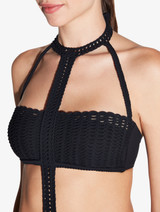 Trikini in Black with Soutache_3