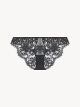 Dark-grey lace low-rise briefs_0