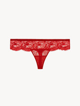 Red lace thong_0