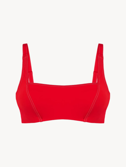 Bralette Bikini Top in Red_1