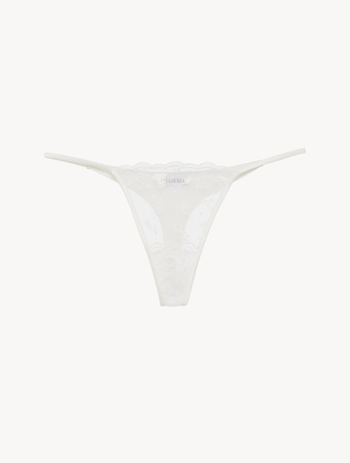 Thong in Lys with embroidered tulle_0