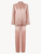 Powder pink silk pyjama set_0