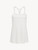 Camisole in off-white modal with embroidered tulle_0