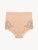 High-waisted Briefs in sand stretch tulle_0