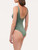 Swimsuit in khaki green with logo_2