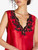 Red silk satin top with frastaglio_3