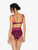 Bandeau bikini top in Red and Blue_3