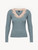Cashmere Blend Ribbed Long-sleeved Top in Sleepy Dream with Frastaglio_0