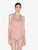 Cashmere Blend Ribbed Sleep Shorts in Blush Clay with Frastaglio_1