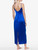 Silk long slip in electric blue_1